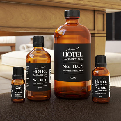 AirScent Hotel Diffuser Oil No. 1014 - Iconic Coastal Blend with Lemon Bergamot & Sea Breeze - 120 mL for Ultrasonic & Waterless Diffusers