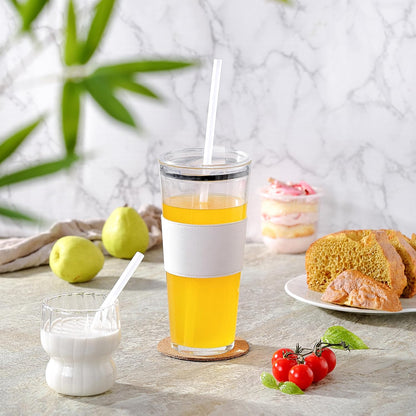 Stanley Cup Replacement Straws - 6 PCS Reusable 12-Inch Straws with Cleaning Brush | Dishwasher Safe