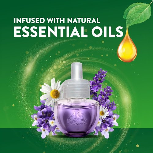 Air Wick Plug-In Scented Oil Refill - Lavender & Chamomile | Eco-Friendly Air Freshener, 10ct
