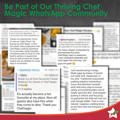 Wonderchef Chef Magic - All-in-One Kitchen Robot for Indian & International Cuisine | Automatic Chopping, Sautéing, Stirring, Kneading | Mobile App & Recipes by Chef Sanjeev Kapoor | 2-Year Warranty