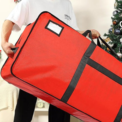 HOMEST Christmas Tree Storage Bag - Fits 4.5-7ft Artificial Trees | Zippered Design with Reinforced Handles, Red