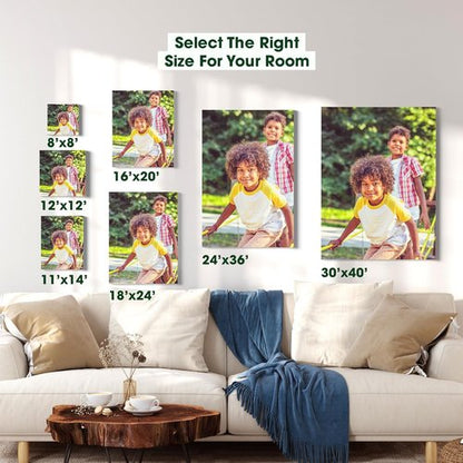 BuildASign Custom Canvas Prints - Personalized Photo Wall Art for Home Decor & Gifts | Ready to Hang (12" L x 12" W x 1.5” D)