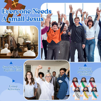 Bememo Mini Jesus Figures - 25 Pcs Original Design Toys for Sunday School & Baptism Gifts