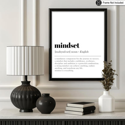 Poster Master Motivational Mindset Print - Inspiring Typography Wall Art - 8x10 Unframed Decor