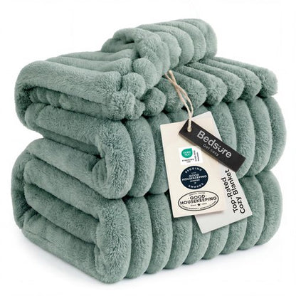 Bedsure GentleSoft Sage Green California King Size Blanket for Bed - Cozy Soft Blankets for Women, Cute Large Throws for Girls, 102x96 Inches