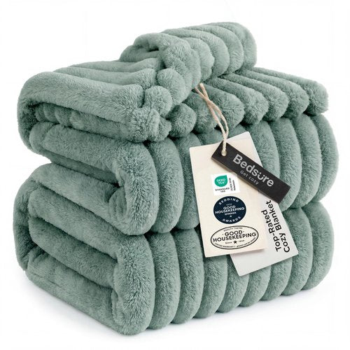 Bedsure GentleSoft Sage Green California King Size Blanket for Bed - Cozy Soft Blankets for Women, Cute Large Throws for Girls, 102x96 Inches
