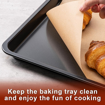 Skiennix Parchment Paper Sheets - Non-Stick Precut Baking Paper | 200 Pcs, 8 x 12 Inches, Unbleached