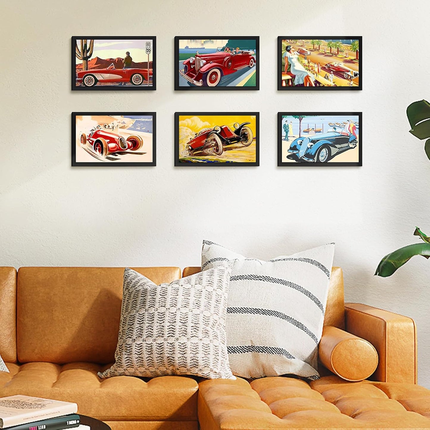 Upsimples 8.5x14 Picture Frame Set of 5 - Versatile Wall Gallery Frames for 7x10 or 8.5x14 Photos | Black