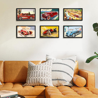 Upsimples 8.5x14 Picture Frame Set of 5 - Versatile Wall Gallery Frames for 7x10 or 8.5x14 Photos | Black