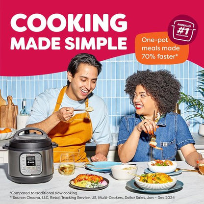 Instant Pot Duo Mini Electric Pressure Cooker - 7-in-1 Multi-Function, 3 Quart, Stainless Steel, Free Recipe App