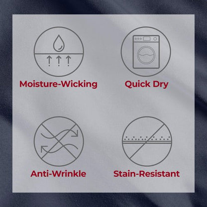 Mellanni Split King Sheets Set - 5 PC Iconic Collection Bedding - Hotel Luxury, Extra Soft, Cooling Bed Sheets - Wrinkle, Fade, Stain Resistant (Split King, Navy Blue)