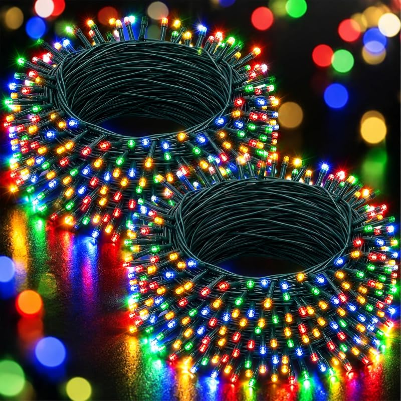 Dazzle Bright 132ft 400 LED Outdoor Christmas String Lights - 8 Modes, Waterproof