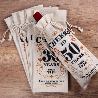 SpringWhisper 30th Birthday Gifts for Women Men Back in 1994 Birthday Gift 30 Years Old Gift Birthday Decoration Wine Bag Gift for Her Him Wine Gift Bag 30th Turning 30