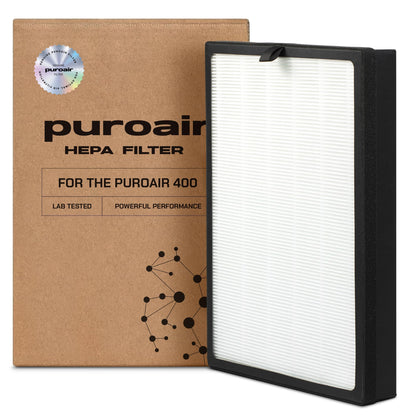 PuroAir 400 Replacement Filter - Genuine Puro Air 400 Filter Replacement - Official PuroAir Air Purifier HEPA Filter with CarbonTech Filters 99.9% of Pollen, Dust, Pet Dander, Smoke, Odors