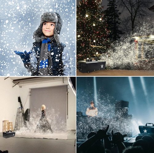 KYNG Snow Machine - 650W Wired Remote Snowflake Maker for DJ Parties & Holiday Celebrations