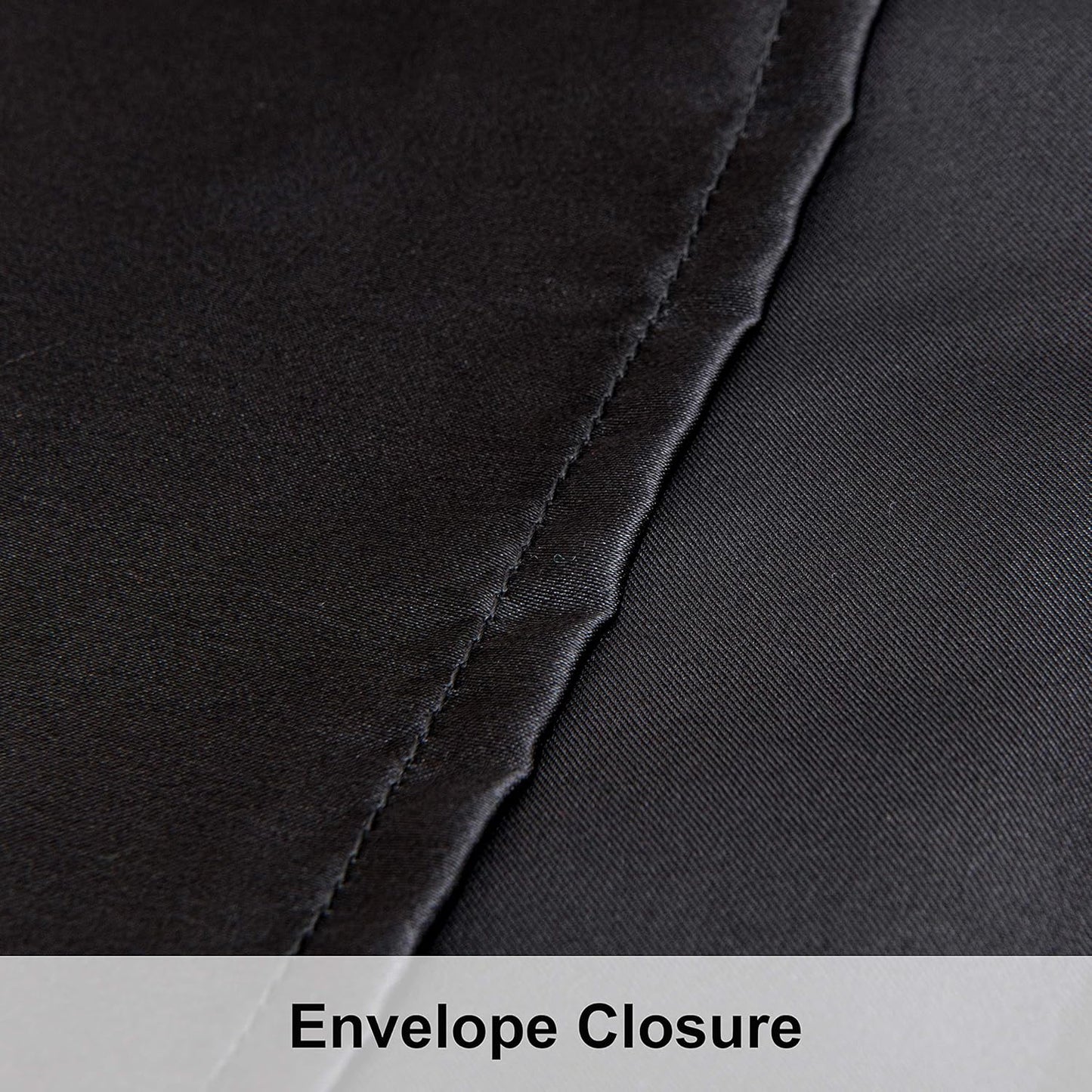 NTBAY Satin King Pillowcases - Luxurious Silky Pillow Cases for Hair & Skin | 20x40 Inches, Black - 2 Pack