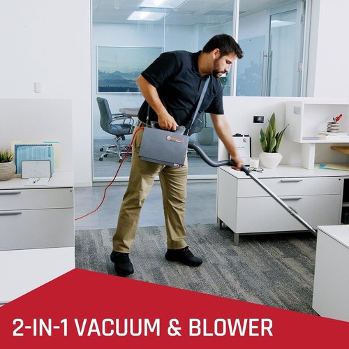 Hoover Commercial PortaPower Canister Vacuum Cleaner - Lightweight 2-in-1 Bagged Vac & Blower | Ideal for Commercial Use