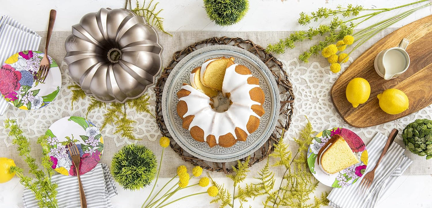 Nordic Ware 12-Cup Bundt Pan - Classic Toffee Finish for Perfect Cakes