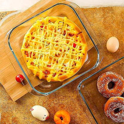 9x9In Square Baking Dish | 2.4QT Glass Baking Pan - Perfect for Oven Baking