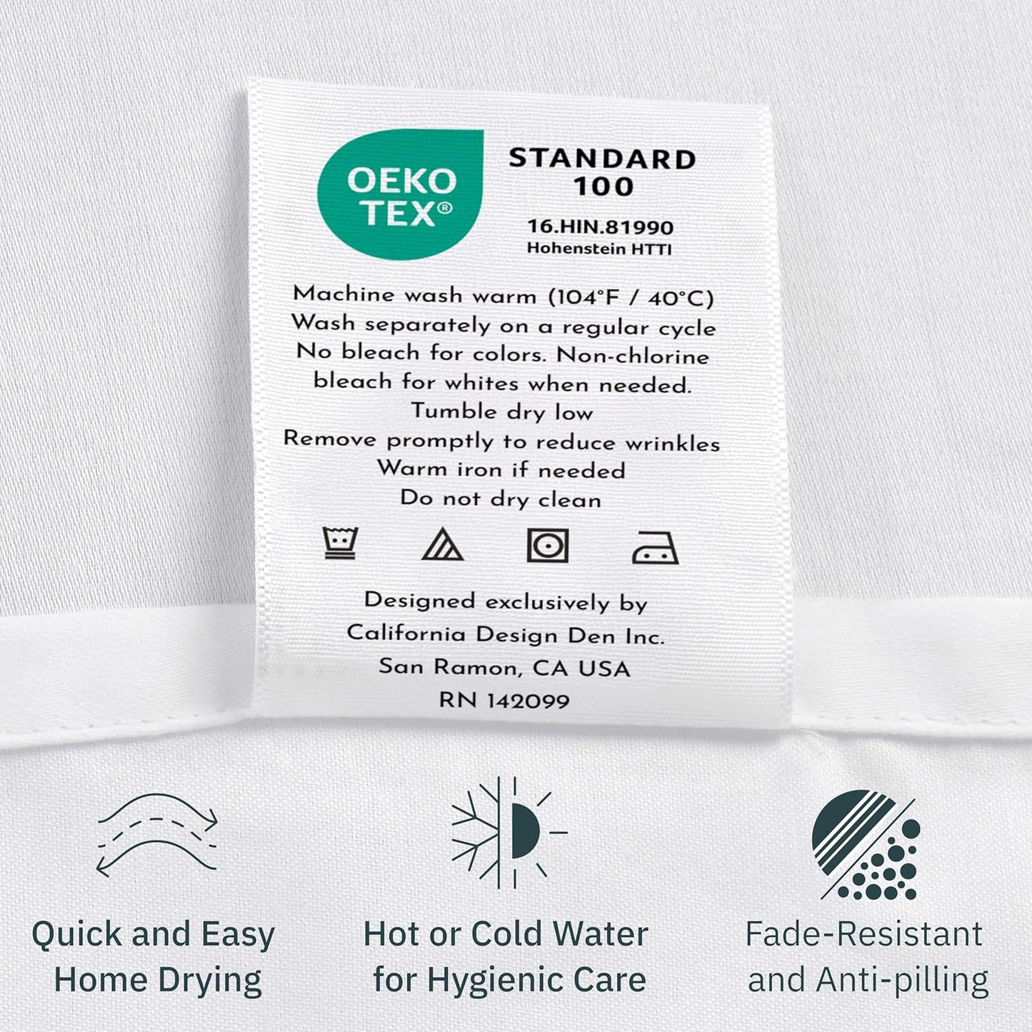 California Design Den Queen Sheet Sets - 400 Thread Count 100% Cotton Sateen - Soft, Breathable & Deep Pocket - Antique White (2-Pack)