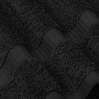 Chakir Turkish Linens | Hotel & Spa Quality 100% Cotton Premium Turkish Towels | Soft & Absorbent (3-Piece Towel Sets, Black)
