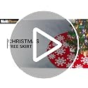 Pink Faux Fur Christmas Tree Skirt - Festive Holiday Decor, 47 Inch