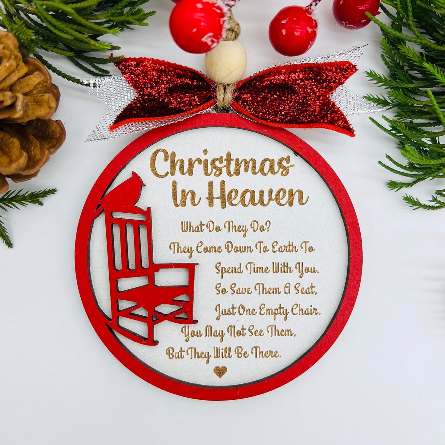 Regine Switzerland Cardinal Christmas Ornament - Memorial Gift for Loved Ones | Sympathy Keepsake