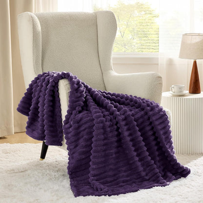 Bedsure GentleSoft Twin Blanket - Cozy Purple Throw for Women & Girls, 66x90 Inches
