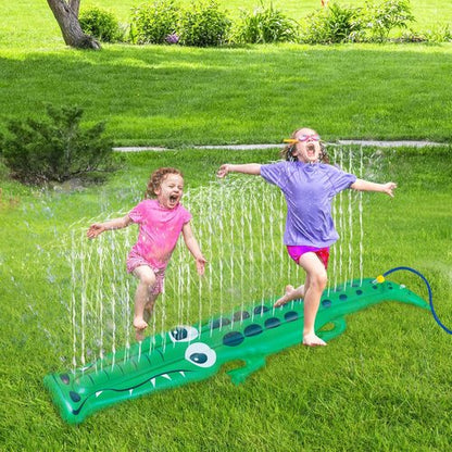 Crocodile Sprinkler - Extra Large 96" Water Toy for Kids | Durable Inflatable Outdoor Fun