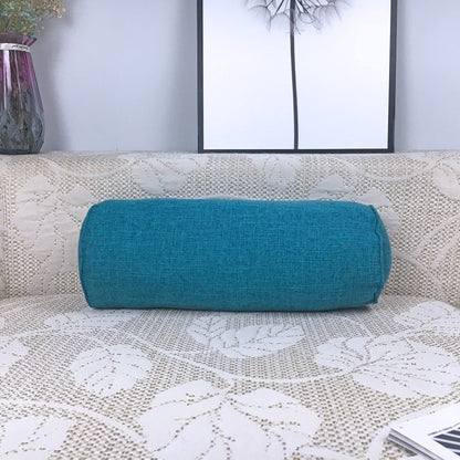 FINEASY Round Neck Pillow Roll Cervical Support Pillows Neck Pain Relief Cylinder Bolster Pillows with Removable Washable Cover for Sleeping, Chair, Car, Sofa (2, Turquoise)