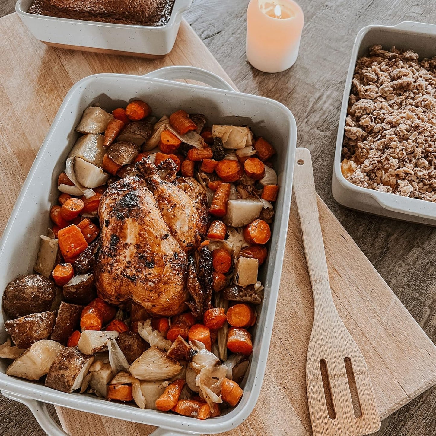 Mora 9x13in Deep Porcelain Baking Dish - Oven Safe & Freezer Friendly for Versatile Cooking
