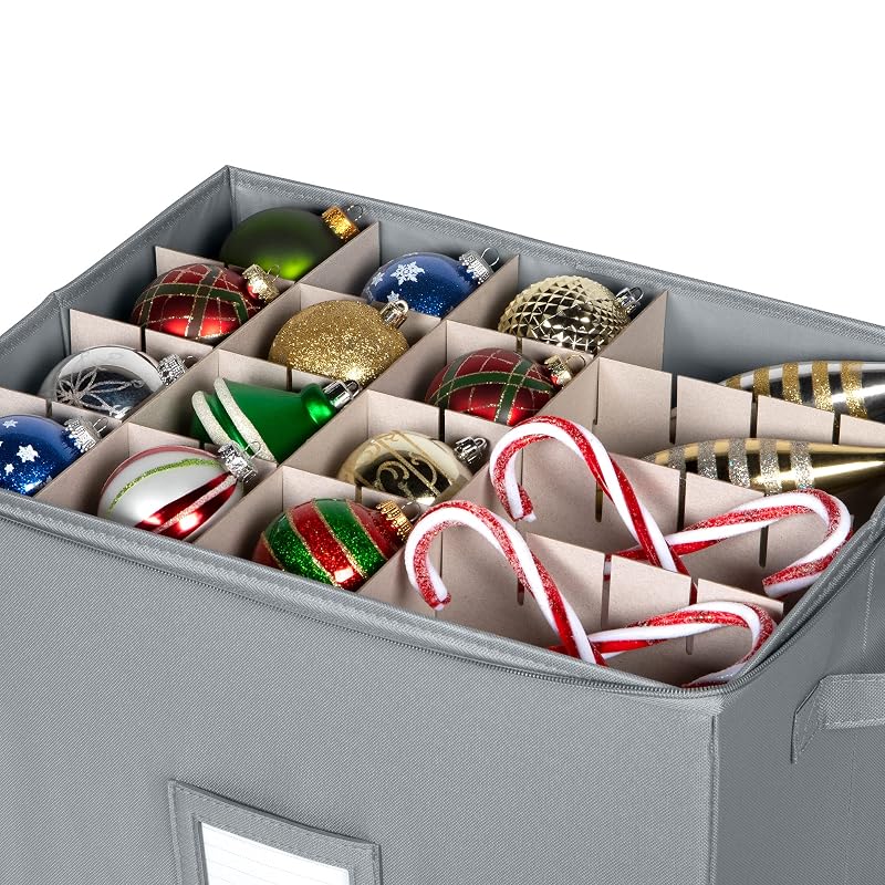 HOLDN’ STORAGE Christmas Ornament Box - Large Decor Containers that