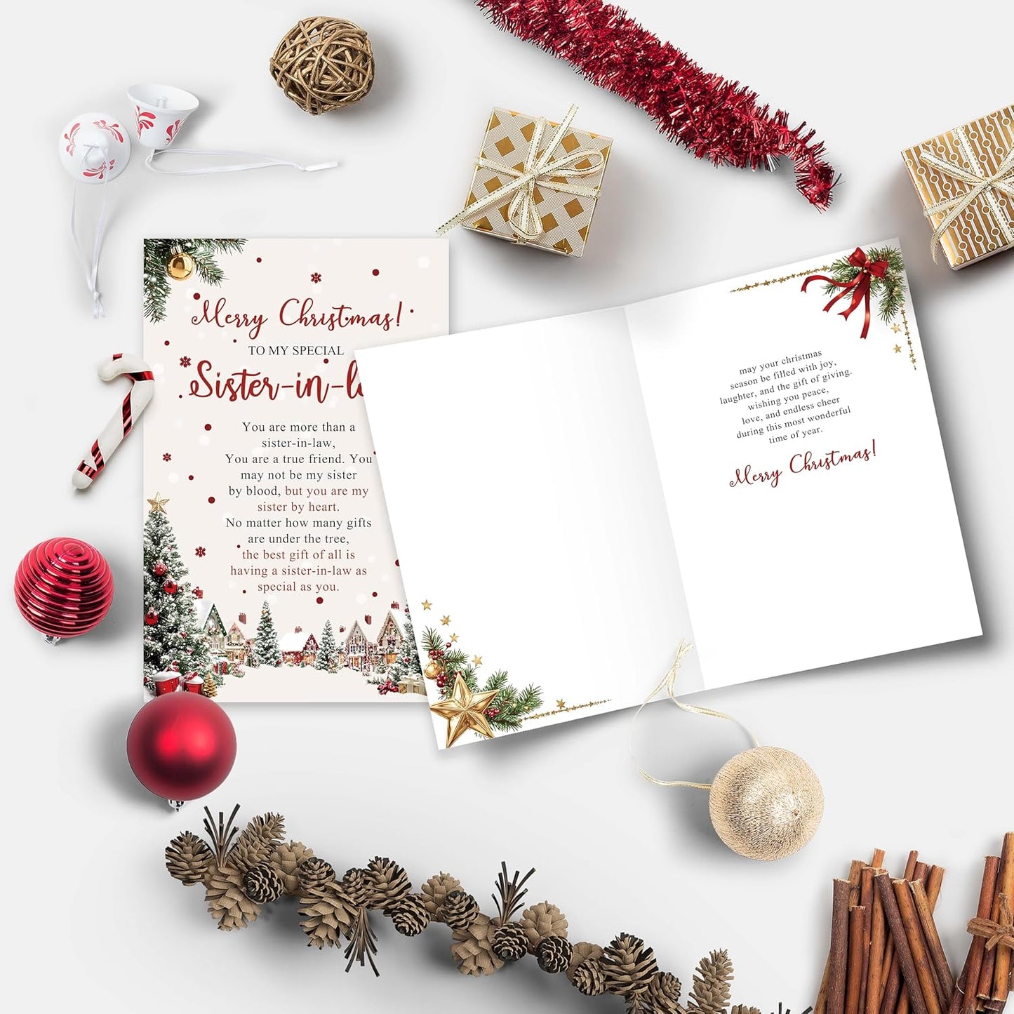 Regine Switzerland Christmas Card - Heartfelt Holiday Greeting for Sister-in-Law | Special Gift Idea
