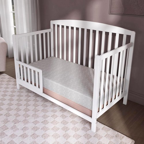 Dream On Me Baby Crib Mattress - Honeycomb Orthopedic Fiber Core for Optimal Support | Waterproof, 5” Thickness
