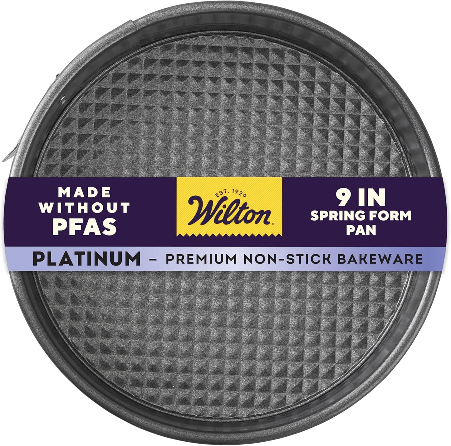 Wilton Platinum Non-Stick Springform Pan | Ideal for Cheesecakes, Pizzas & Bread Puddings - 9 x 2.7 Inch, Scratch Resistant