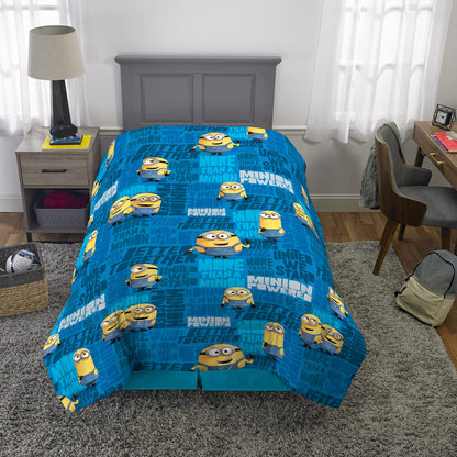 Minions: The Rise Of Gru, Kids Bedding Soft Microfiber Comforter, Twin, By Franco