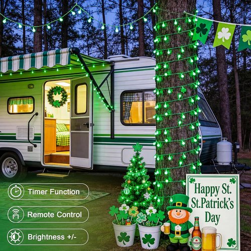 JMEXSUSS 100 LED Globe String Lights - 33ft Indoor/Outdoor Decorative Lighting for Parties & Holidays