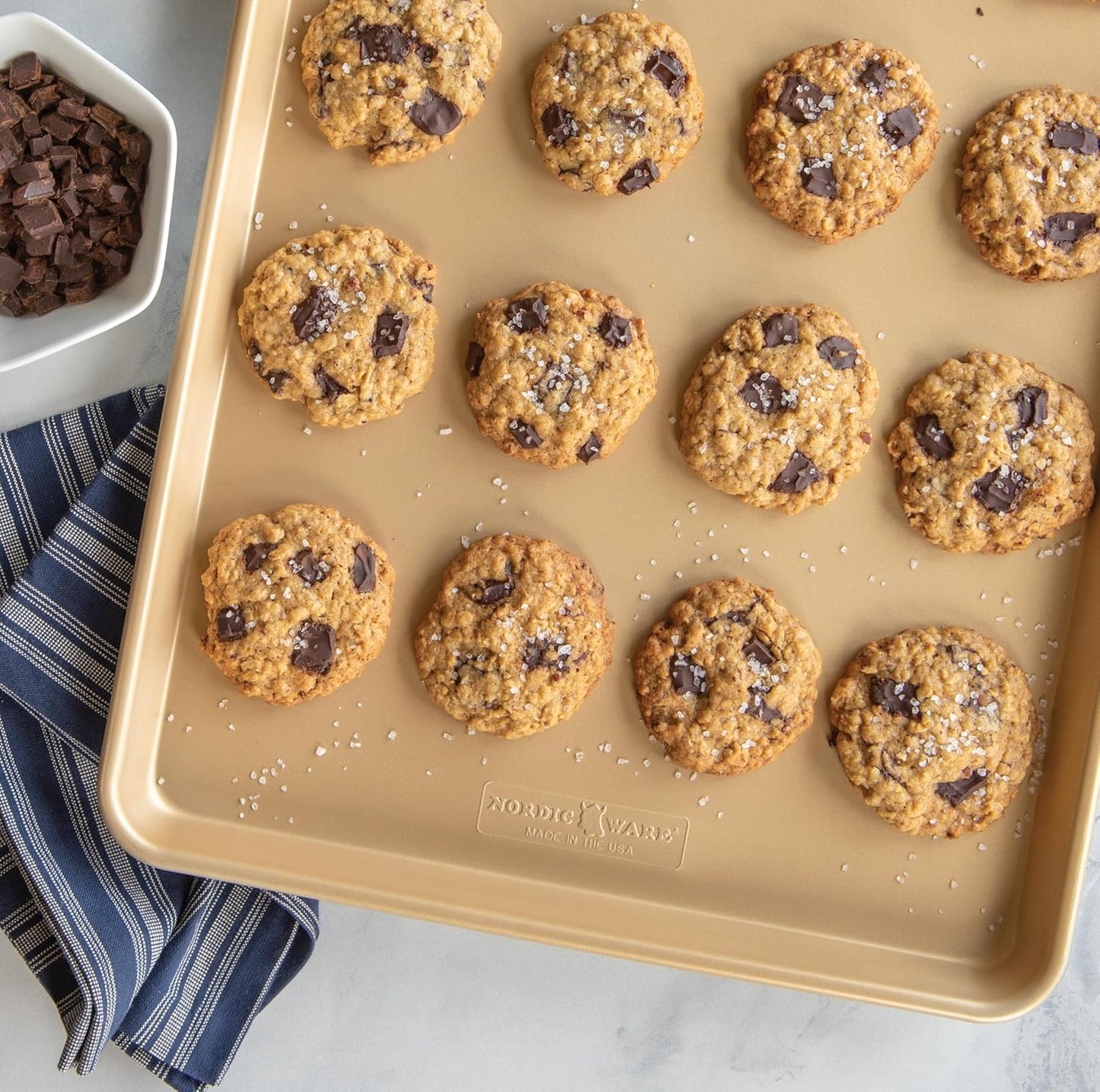 Nordic Ware Naturals Nonstick Baking Sheet - Large 1-Pack for Effortless Cooking & Baking