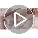 Pink Striped Comforter Set Queen - Blush Wide Stripe 100% Cotton, Cabana Style