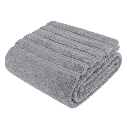 American Soft Linen 35x70 Jumbo Large Bath Towel, 600 GSM 100% Cotton Turkish Bath Sheet, Oversized Luxury Bath Towel for Bathroom Beach and Pool, Light Grey