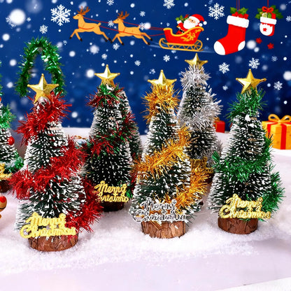 Skiennix Mini Christmas Tree - Small Artificial Tabletop Decor for Home & Parties | Green