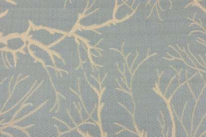 Unique Loom Outdoor Botanical Collection Area Rug - Branch (5' 1" x 8' Rectangle, Light Blue/ Beige)