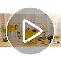 5 Gallon Glass Drink Dispenser with Spigot for Parties - Hammered Design