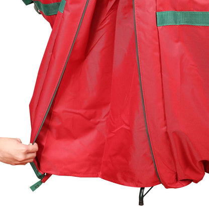 Sattiyrch Christmas Tree Storage Bag - Heavy Duty 600D Canvas for 7.5 ft Trees | Red with Zipper & Handles