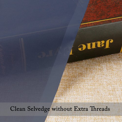 OWENIE Blue Sheer Curtains, Sheer Curtains 63 inch Length 2 Panels Set, Rod Pocket Voile Fimly Sheer Drapes for Living Room/Bedroom, 2pcs, Each 42" W x 63" L, Navy Blue