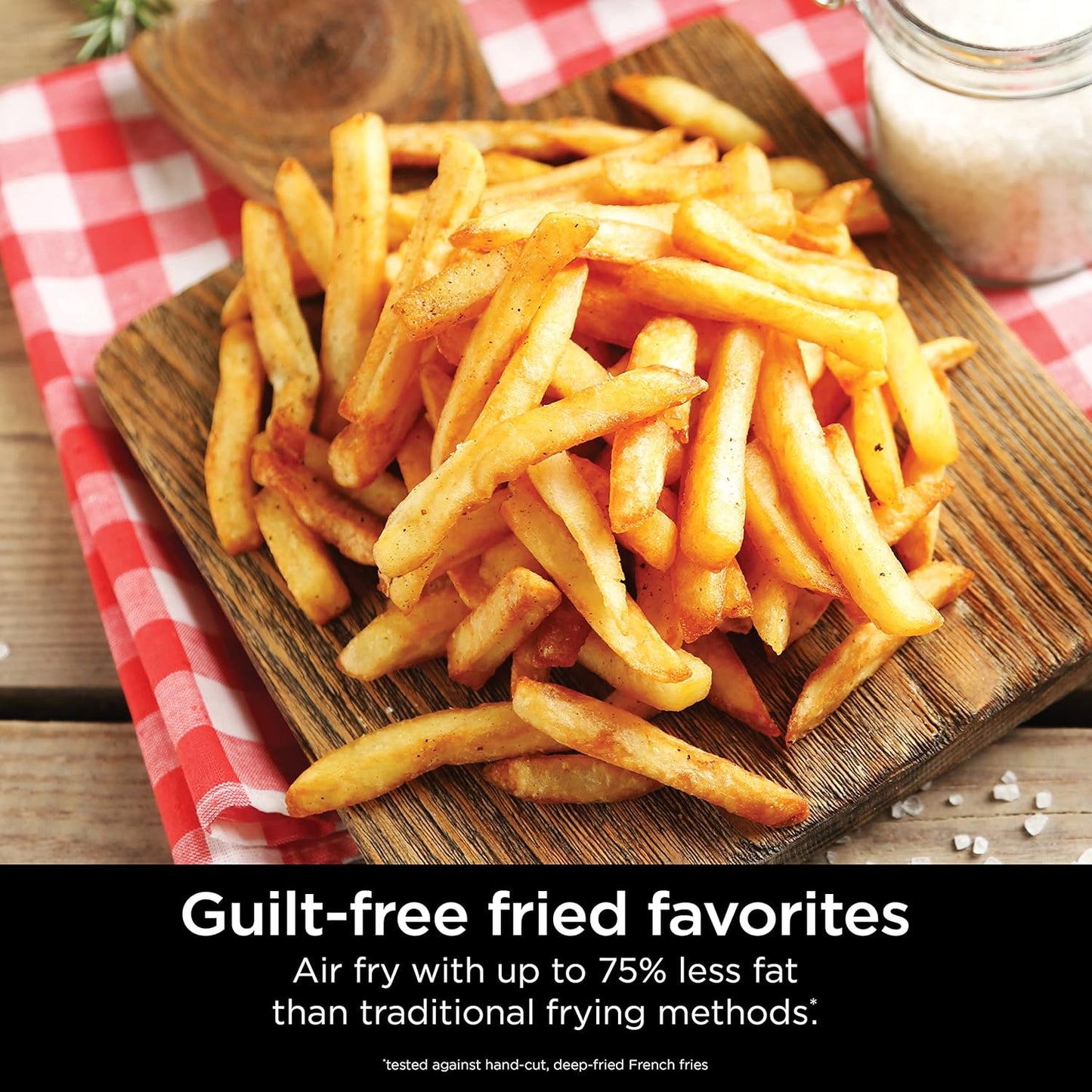 Ninja AF080 Mini Air Fryer - Compact 2-Quart Capacity with Nonstick Surface & Quick Set Timer - Grey