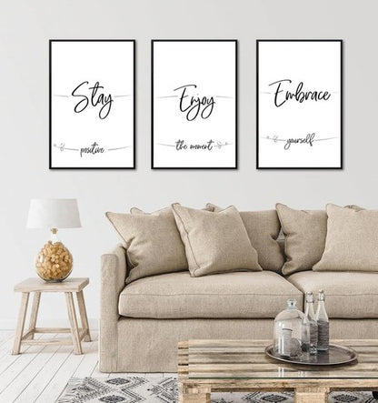 ELSKER&HOME 16x24 Black Poster Frame Set - Sturdy, Scratch-Proof Design for Horizontal or Vertical Mounting