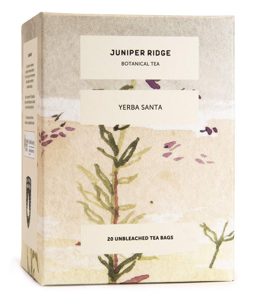 Juniper Ridge Yerba Santa Botanical Tea - Smooth & Sweet, Rich Earth, & Toasty Aroma Notes - Vegan, Caffeine Free & Gluten Free - 20 Unbleached Teabags