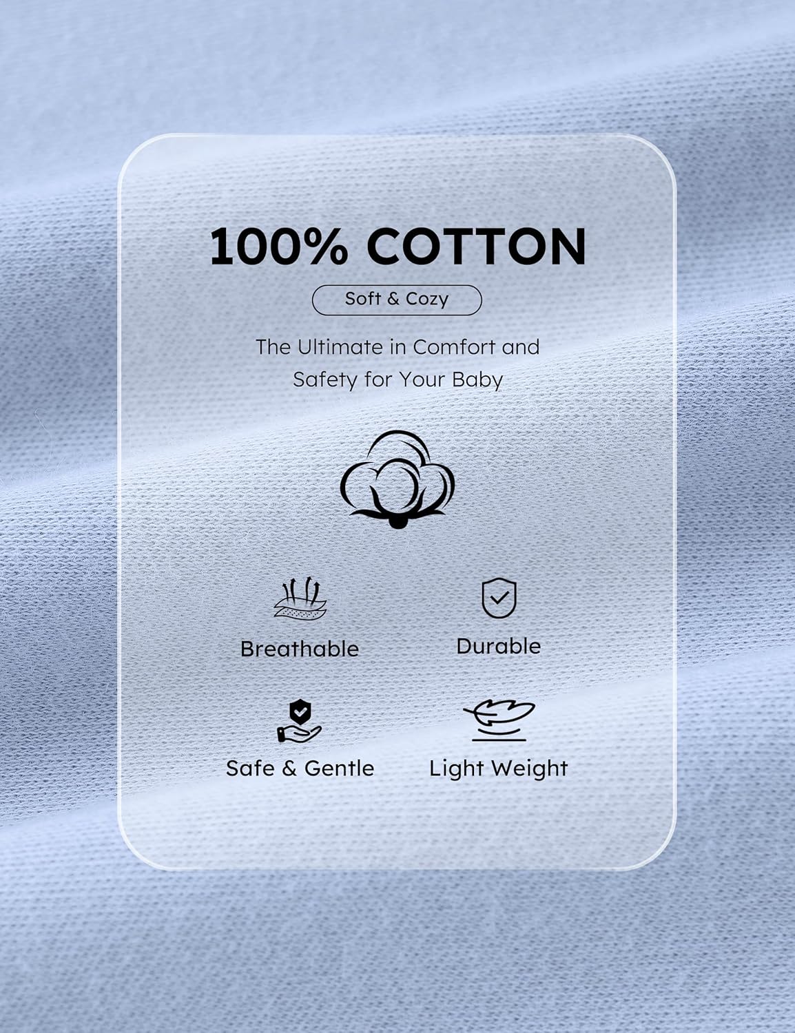 Yoofoss Baby Pajamas - 100% Organic Cotton Sleepers for Newborns | 3-Piece Footed PJs Set