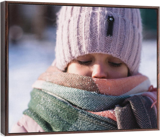 P&L ART Personalized Custom Canvas Prints - Transform Photos into Stunning Wall Art | Walnut 8x10